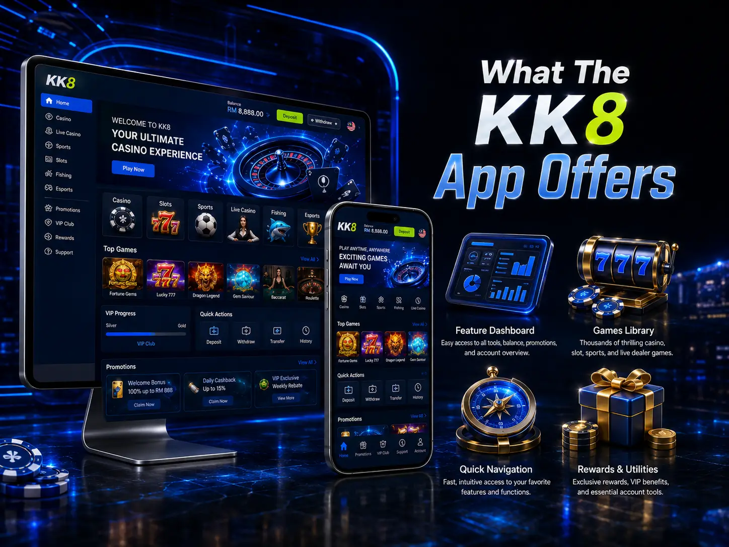 What Is Available In The KK8 App