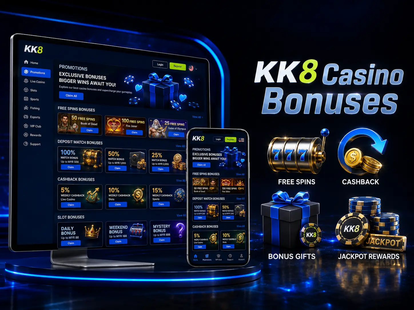 KK8 Casino Bonuses