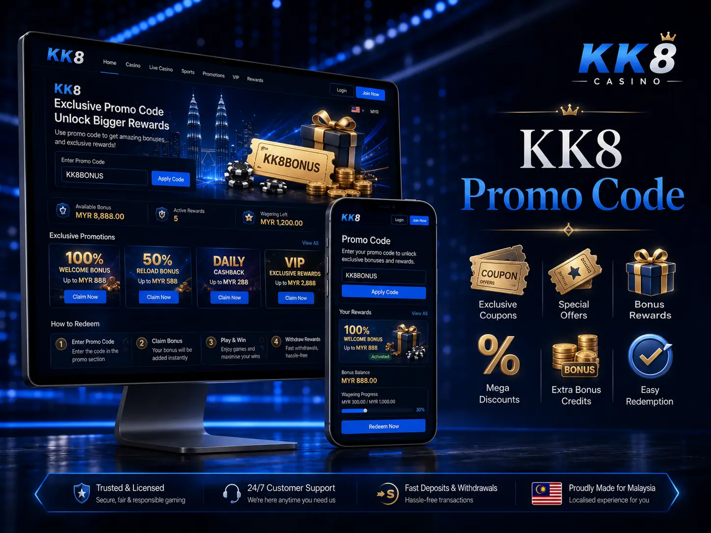 How to Redeem a KK8 Promo Code