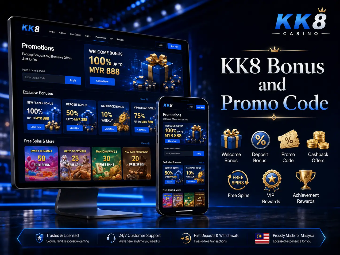 KK8 Bonus and Promo Code Overview