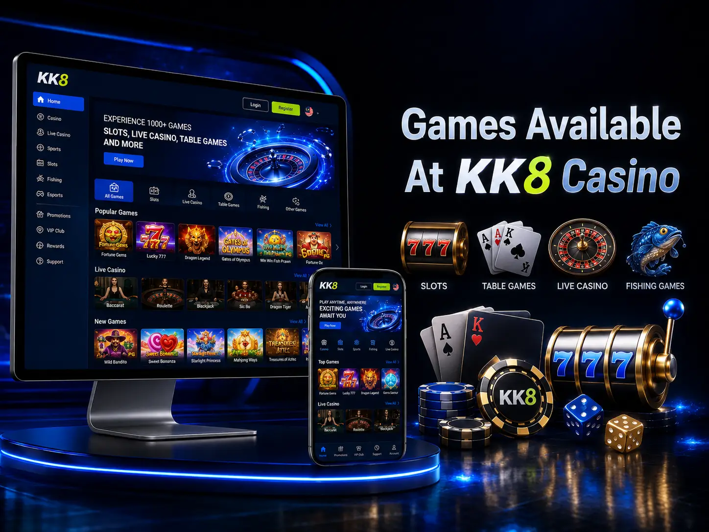What Games Are Available At KK8 Casino