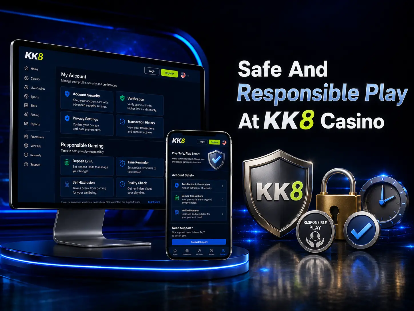 Safe And Responsible Play At KK8 Casino